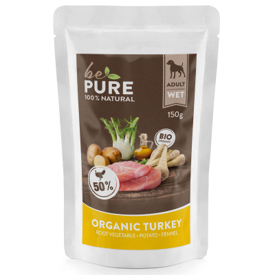 bePure Nassfutter Bio Pute 14x150g
