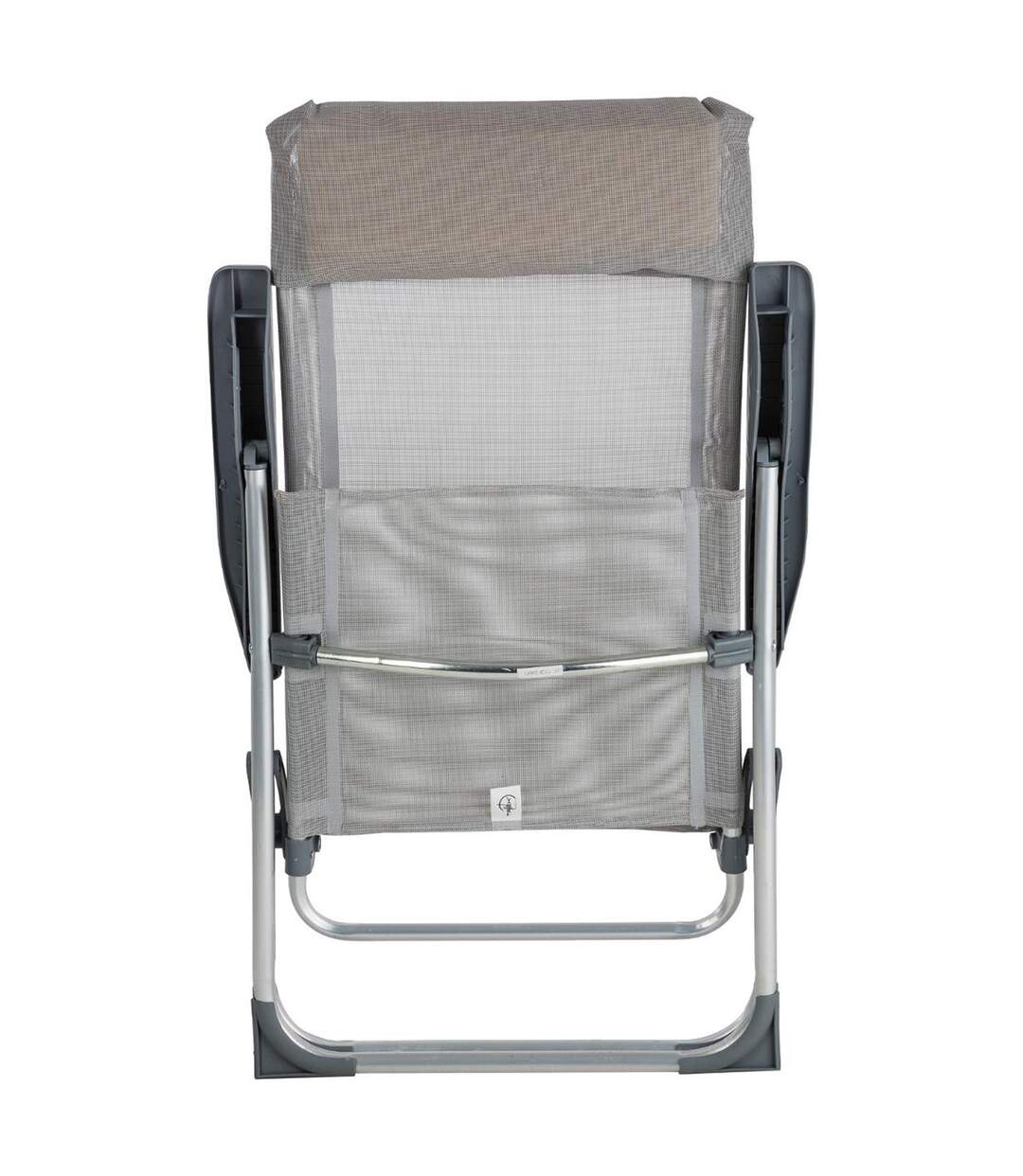 Fauteuil relax de jardin pliant Aloe - 5 Positions - Gris