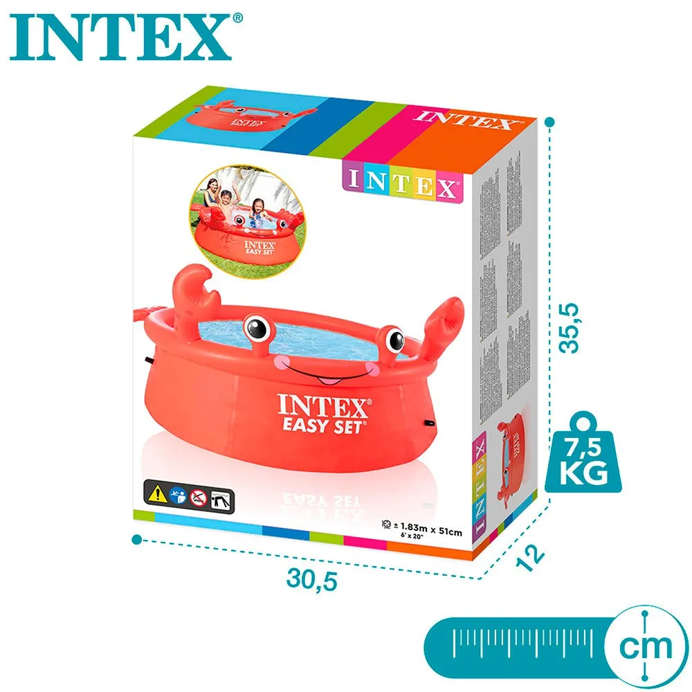 Intex Easy Set Crab Ø183x51cm Runder aufblasbarer Pool