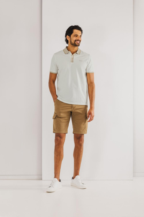 State of Art beige heren polo