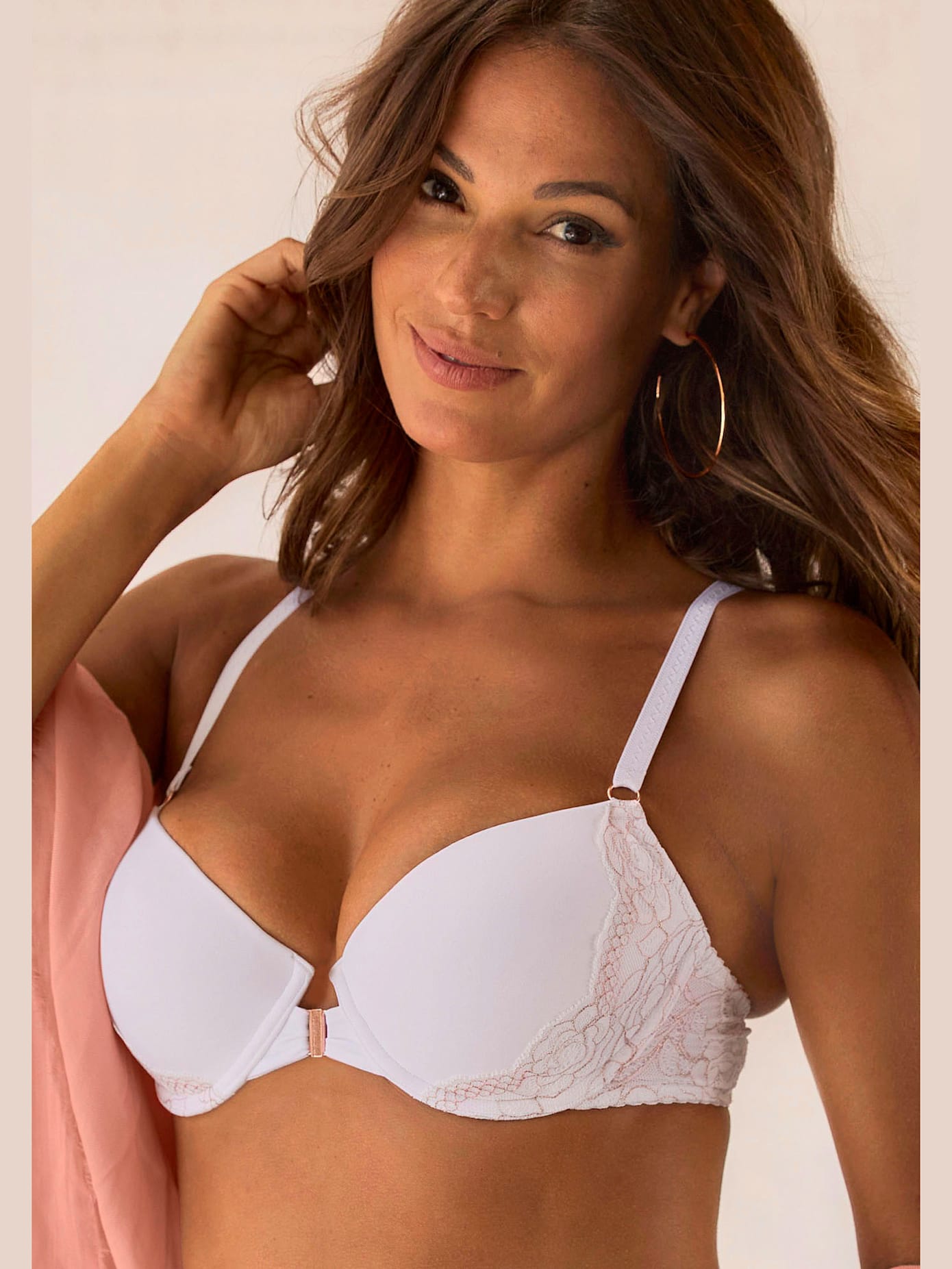 Soutien-gorge dos nu soutien-gorge tour de cou féminin avec coques préformées sans coutures