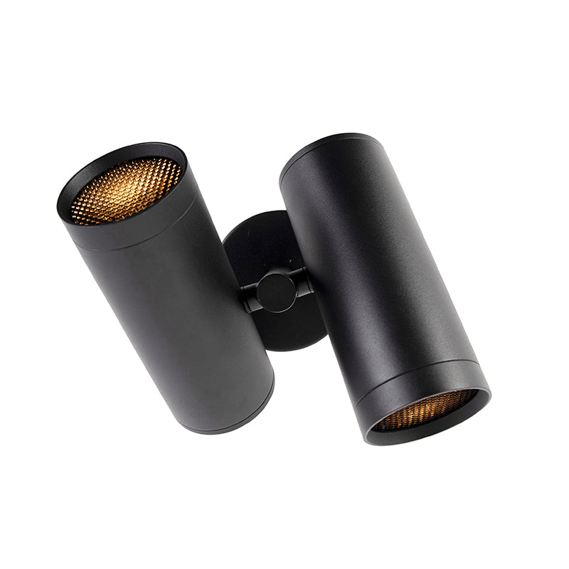 QAZQA Design spot zwart 2-lichts - Scopio Honey