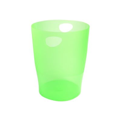 Exacompta Ecobin - Corbeille à papier 15L - vert pomme translucide