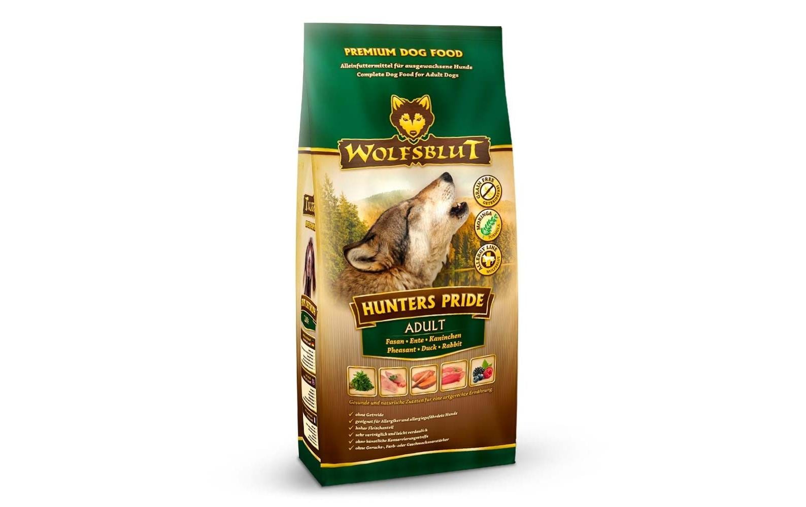 Trockenfutter Dog Hunters Pride Adult, 2 kgMit Fasan, Ente und Kaninchen