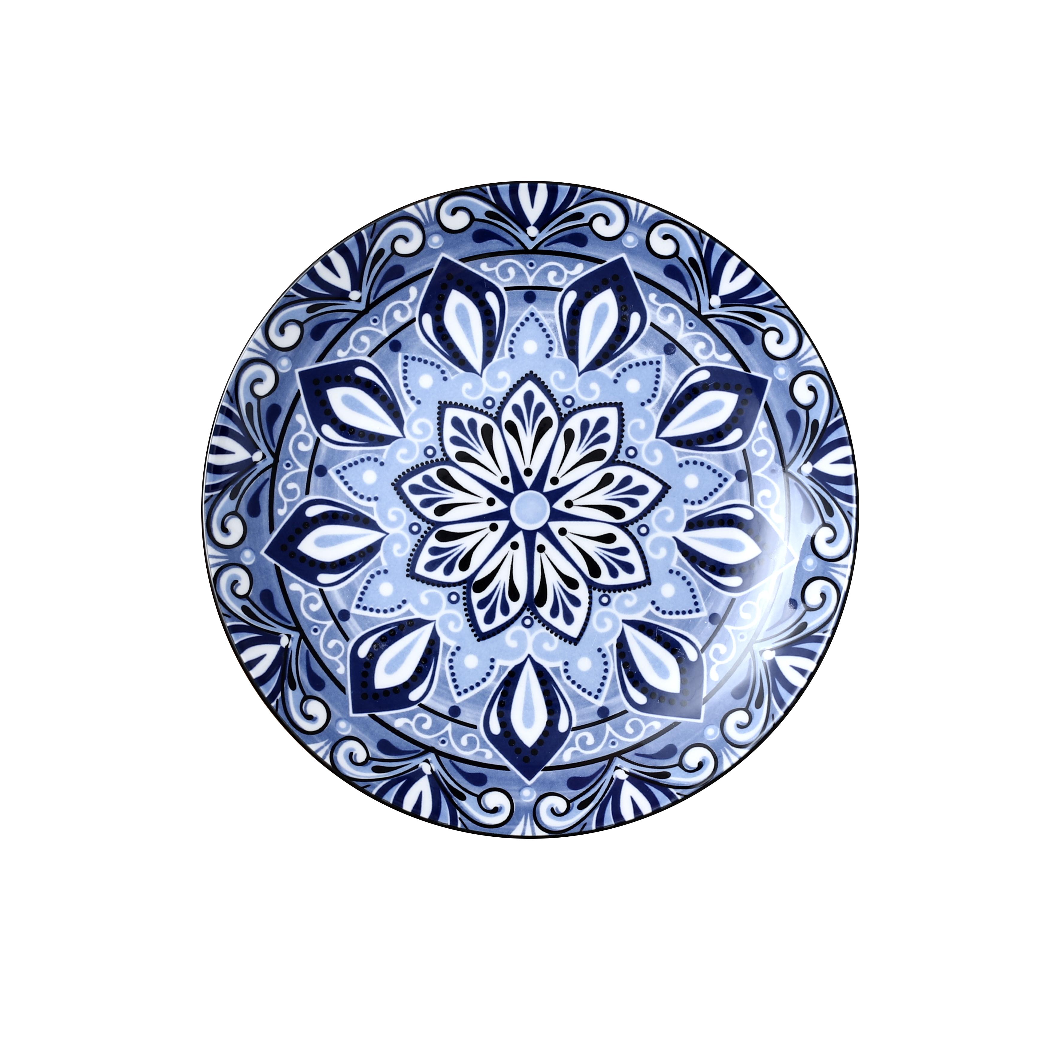 ASSIETTE JAIPUR BLEUE D.19CM