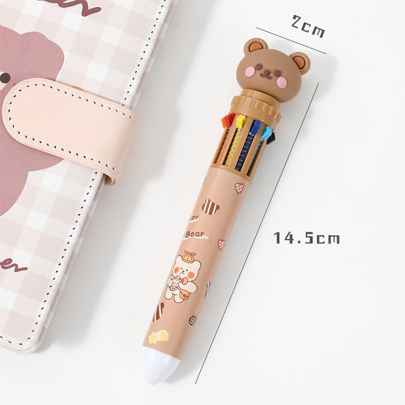 Miumi - Bear Multicolor Balpen (verschillende designs)