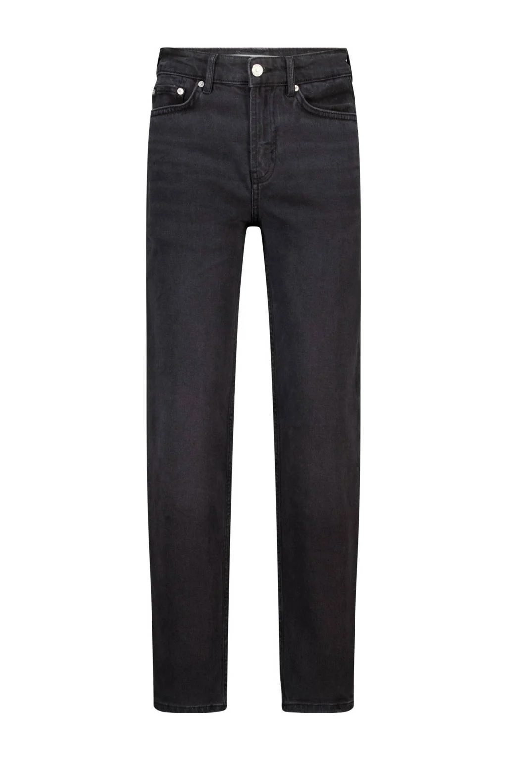 America Today waist straight leg jeans zwart