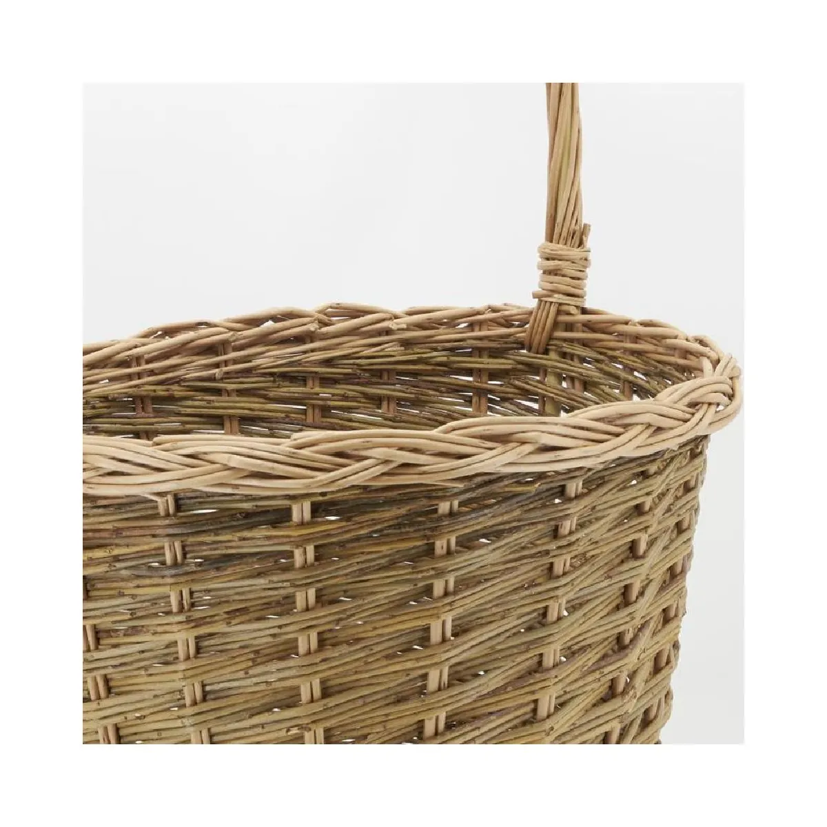 AUBRY GASPARD Chariot à bûches - Osier buff brun