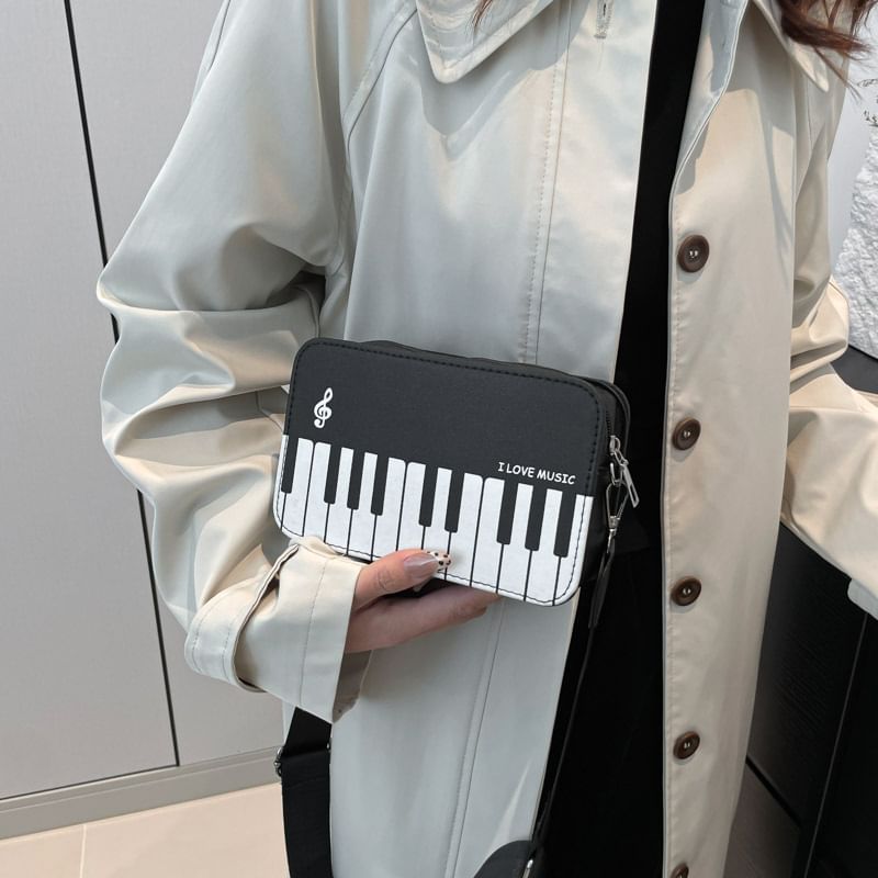 Kleevelind - Piano Print Crossbody Bag