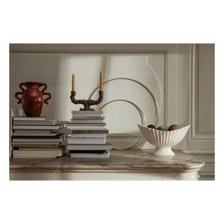 Ferm Living Coupe Fountain en grès  | Blanc cassé