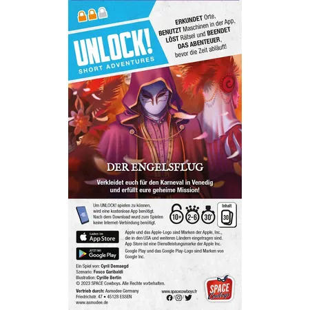 Asmodee Space Cowboys Unlock! Short Adventures: Der Engelsflug