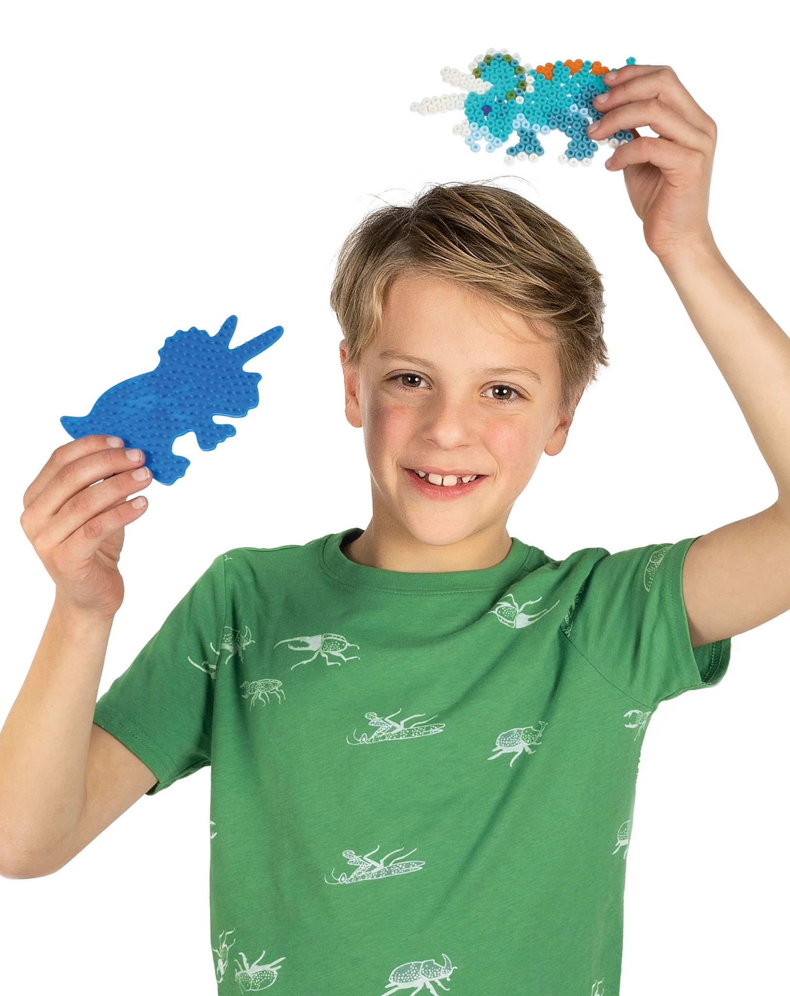 Bügelperlen GREEN BEEDZ - TRICERATOPS-DINO