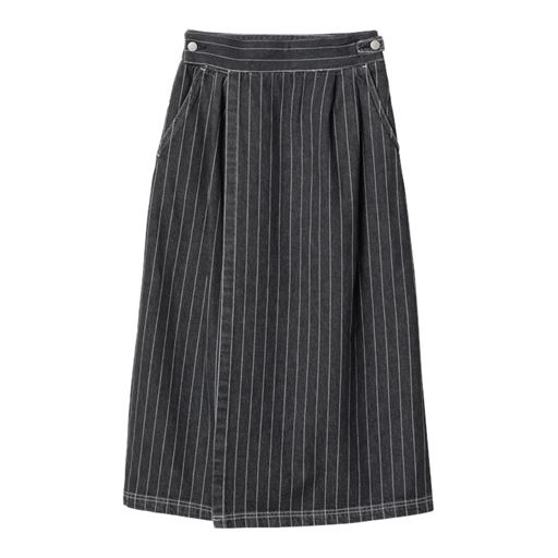 Carhartt WIP W' Orlean Nederdel, Black/White (Stone Washed), XS