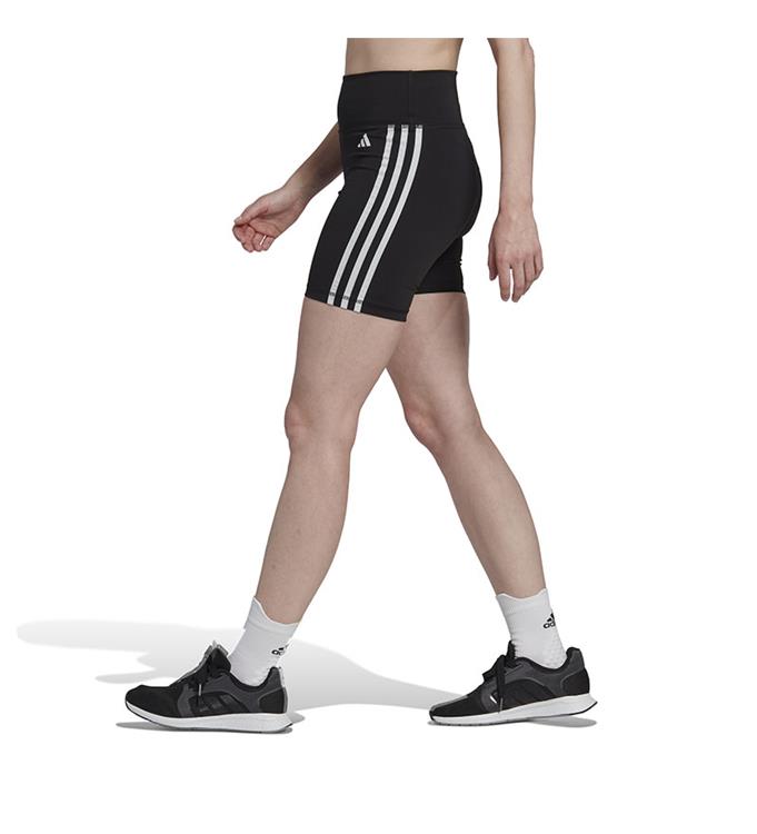 adidas Women Training Essentials 3-Stripes High-Waisted Short Tights