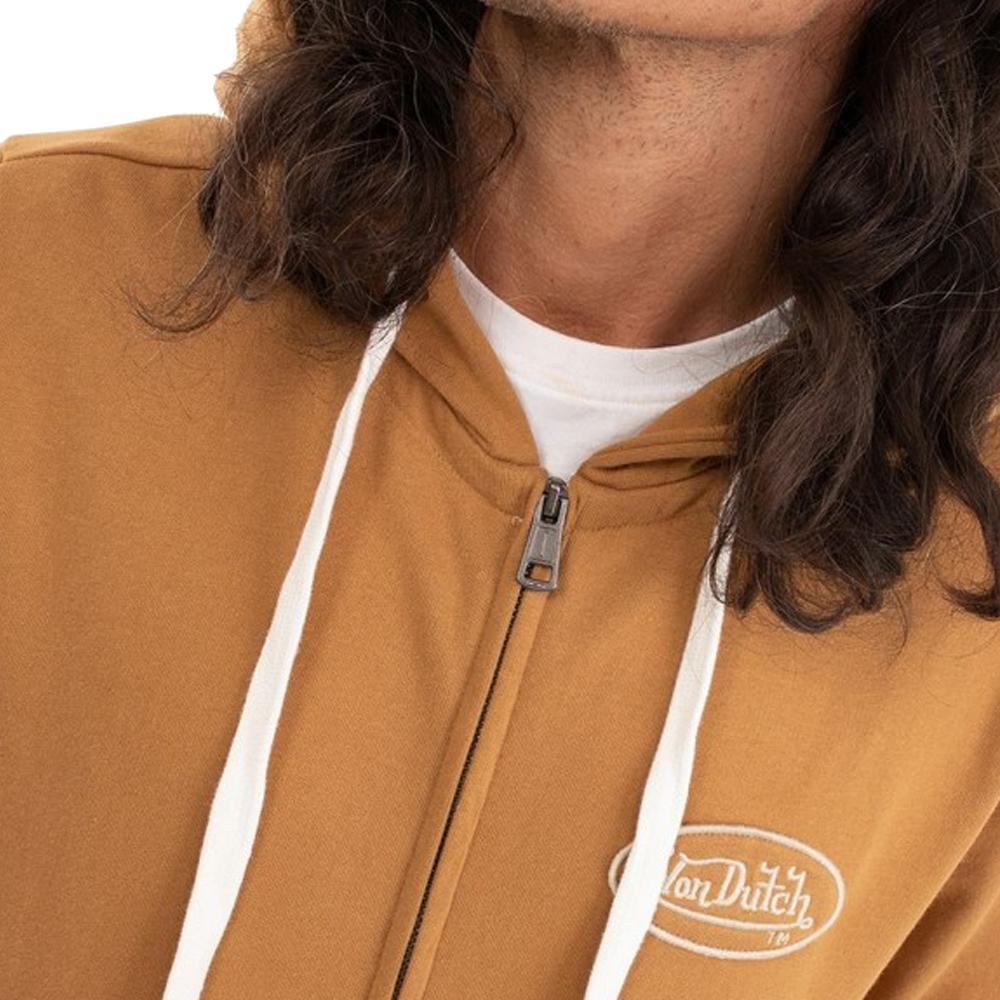Von Dutch Sweat Zippé Jaune Homme Von Dutch Camp MOT