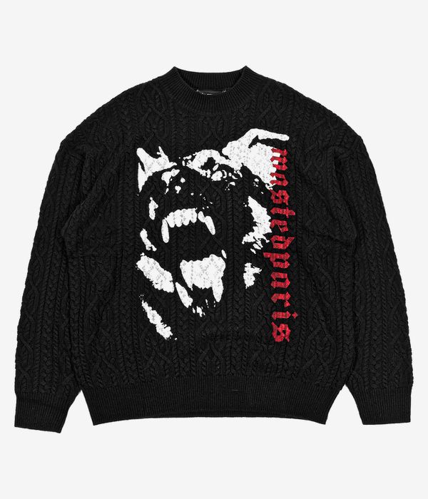 Wasted Paris Cable Creep Sweatshirt (black)