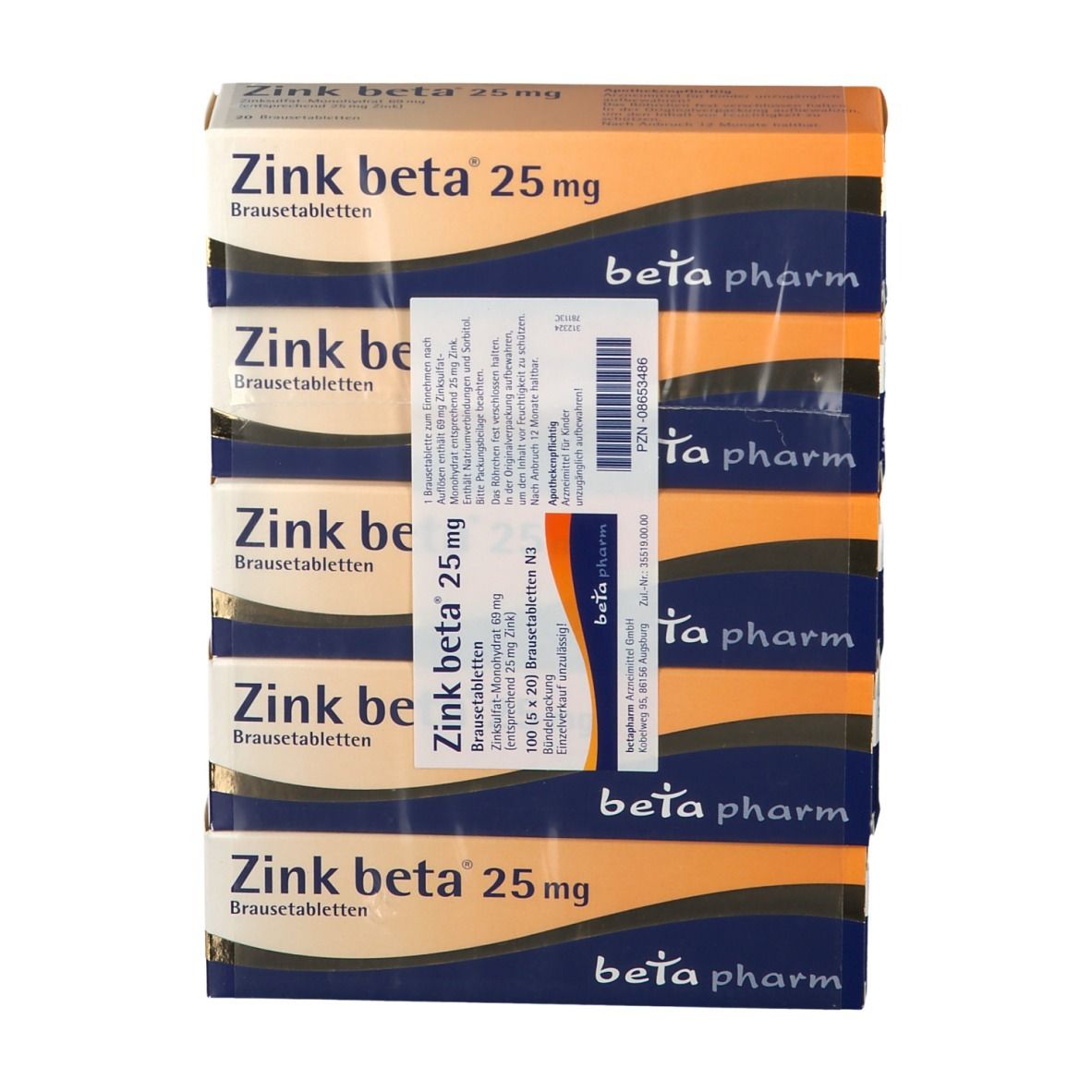 Zink beta® 25 Brausetabletten