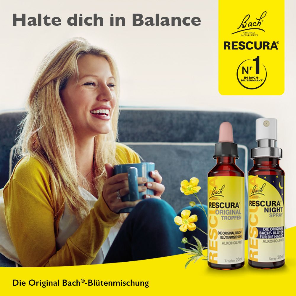 Bach® RESCURA™ Original Tropfen alkoholfrei + Night Tropfen alkoholfrei