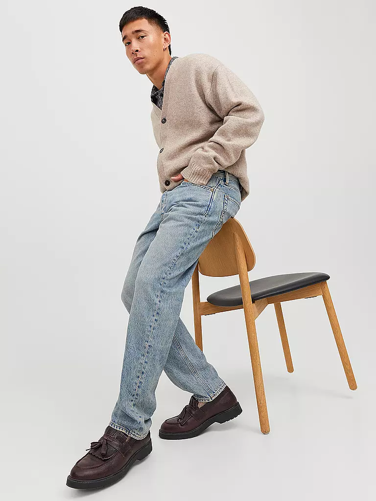 JACK & JONES Jeans Relaxed Fit JJICHRIS hellblau