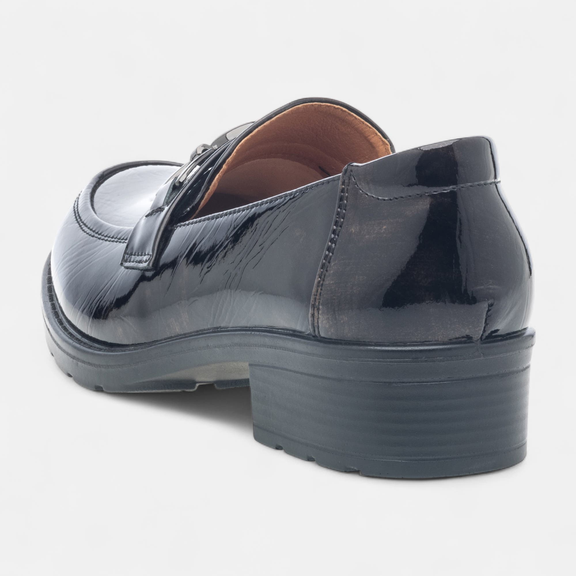 Mocassins pieds sensibles Femme en cuir bronze