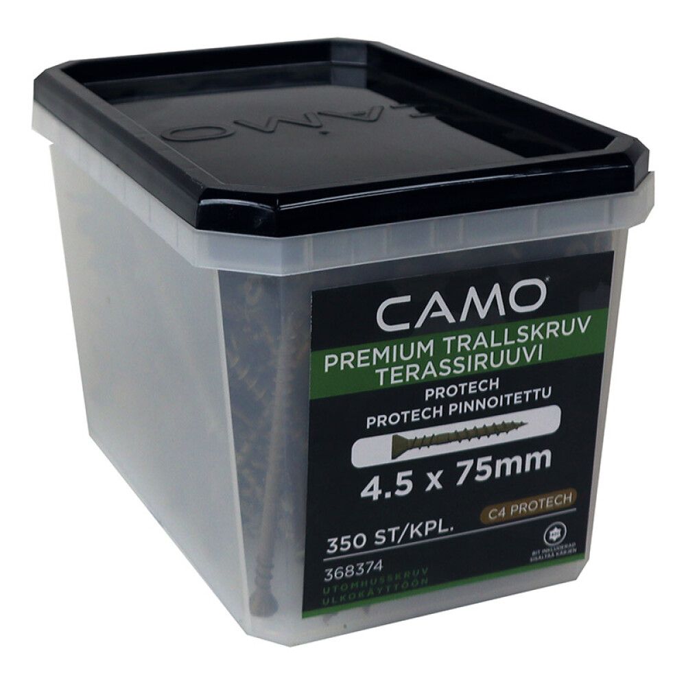 TERRASSESKRUE CAMO 4,5X75MM PREMIUM 350STK/PK