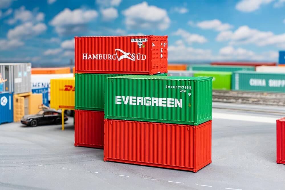 FALLER - 20' Container, 5er-Set