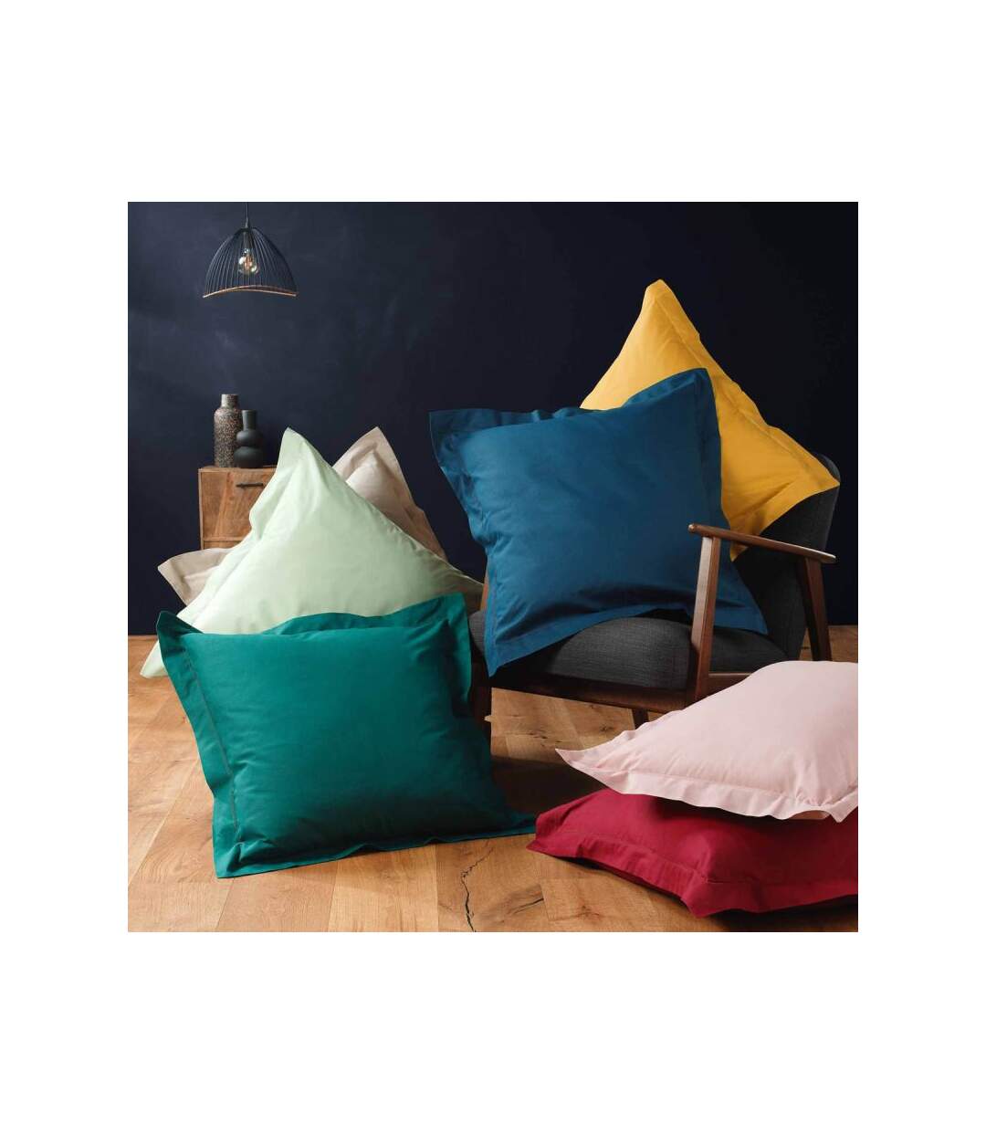 Taie d'Oreiller Lina 63x63cm Marsala