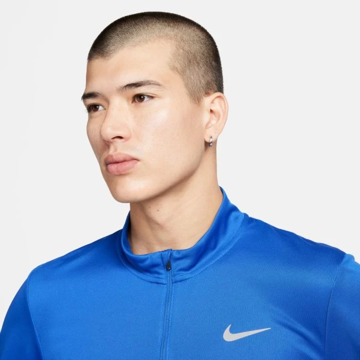 Nike Herre Trøjer Dri-FIT Pacer Half Zip Long Sleeve Tee Blå