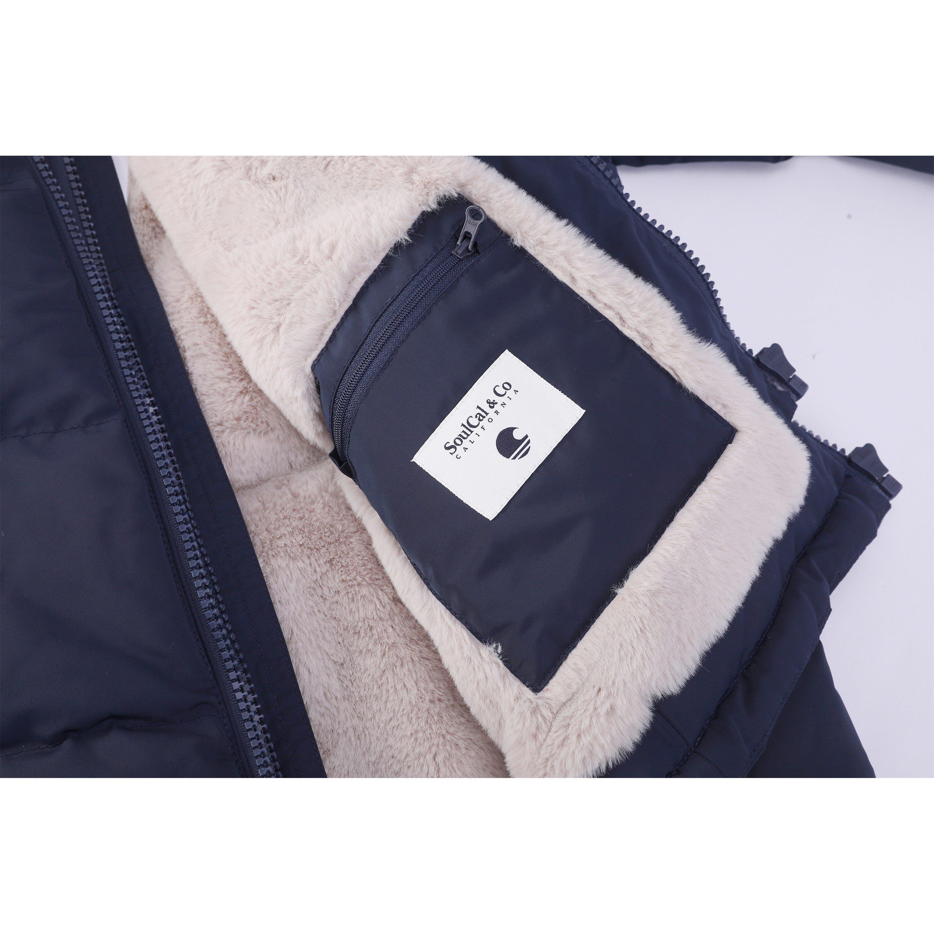 SoulCal 2 Zip Bubble Jacket for Ladies