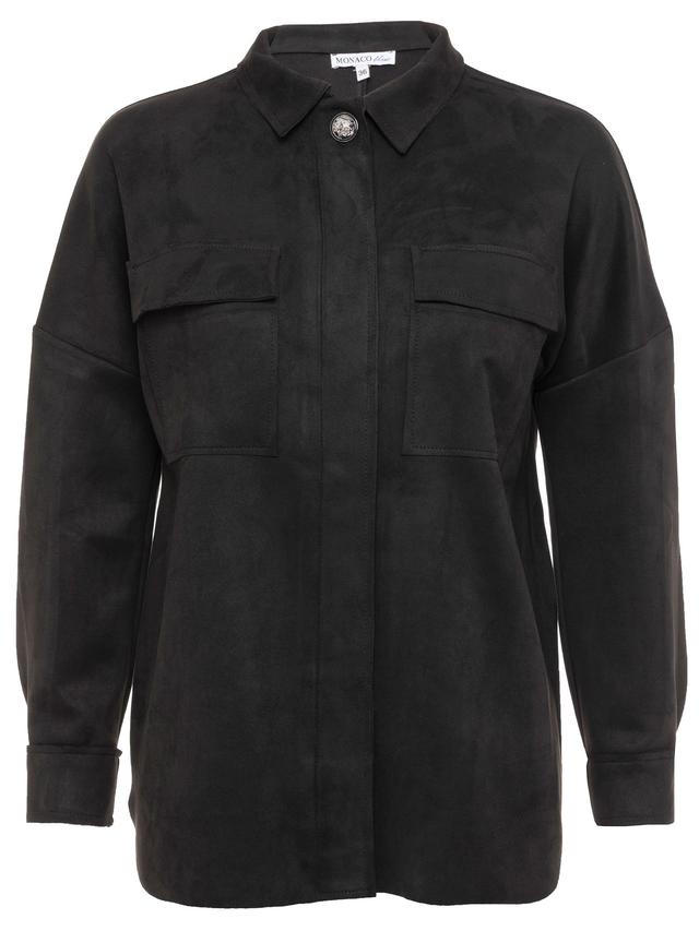 Hemdjacke Velourslederoptik