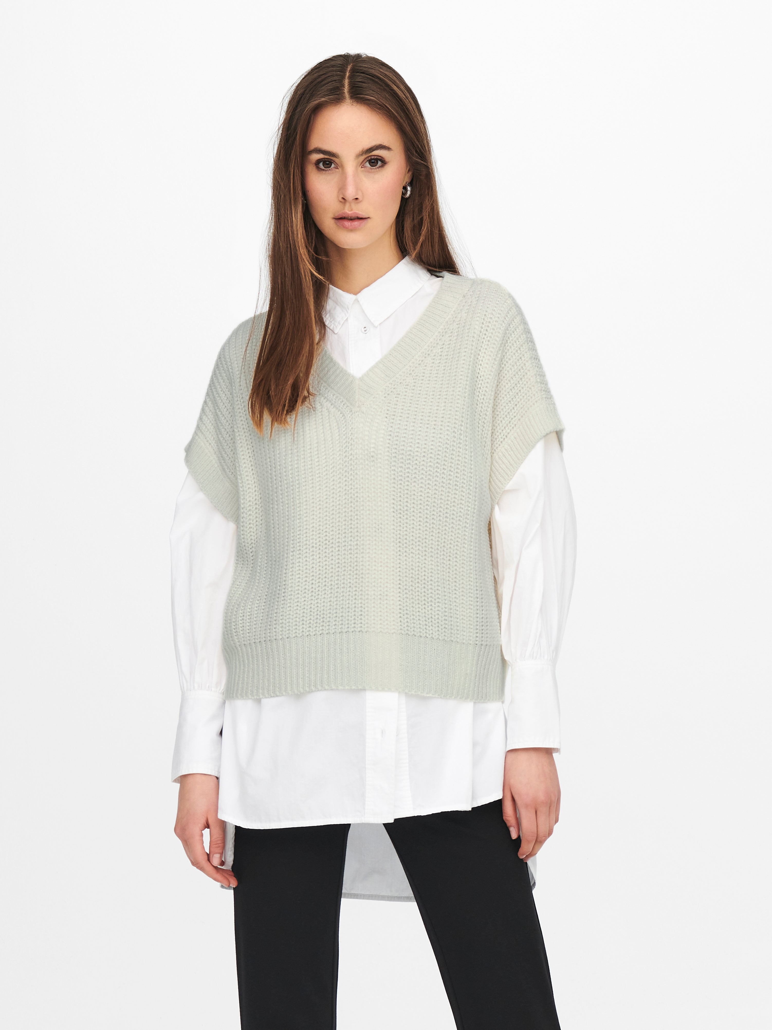 JDYJUSTY Strickpullover Cloud Dancer