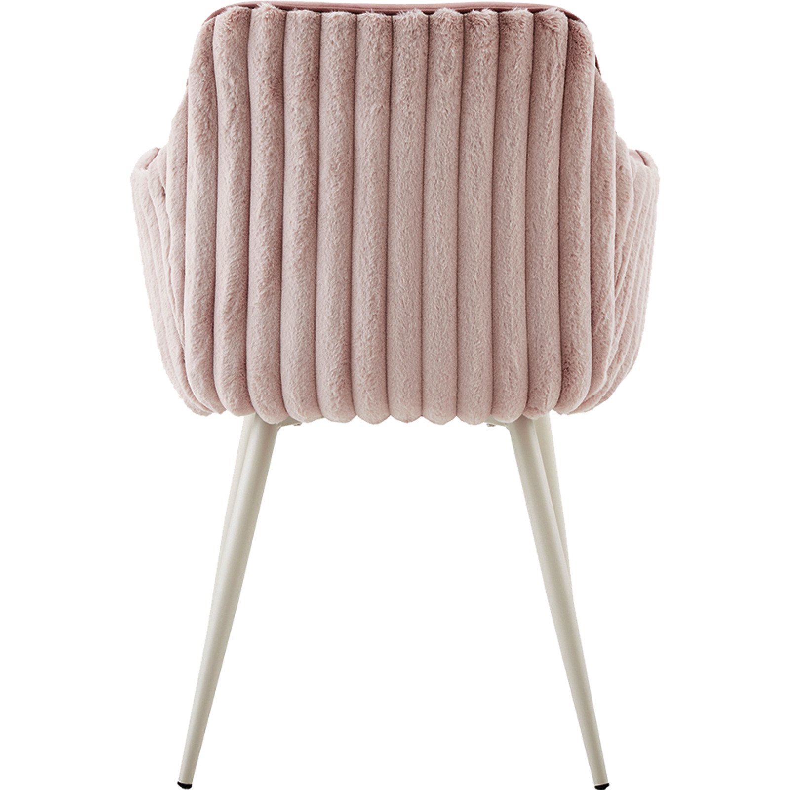 Polsterstuhl Fluffy Samt/Cord rosa