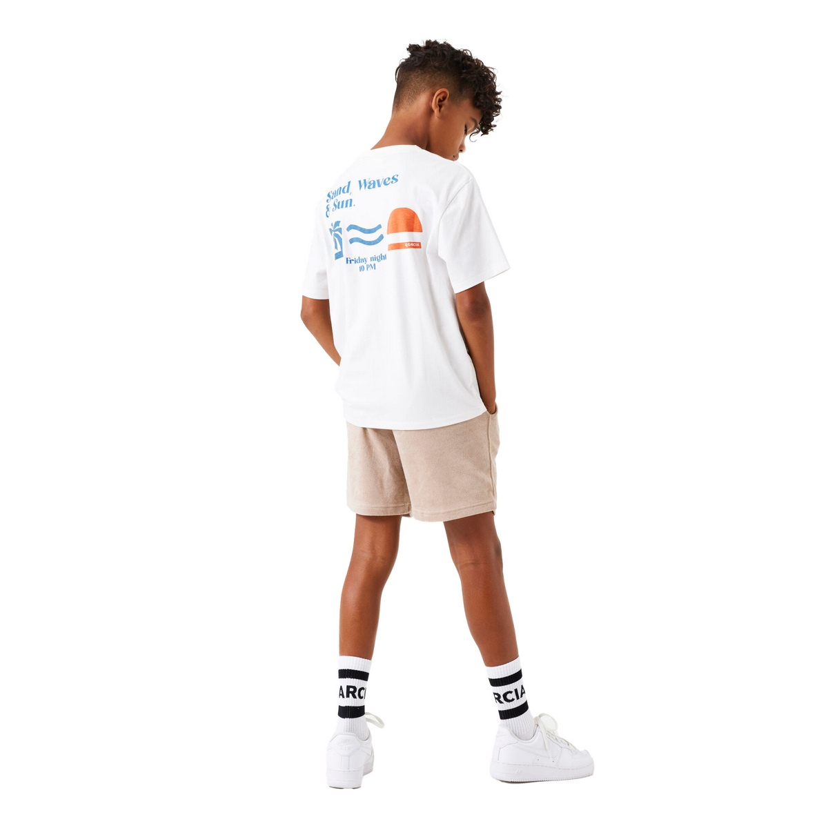 Jongens Short Lance B-Misty rain