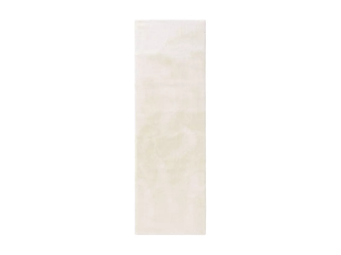 Tapis en fausse fourrure Furry Crème 80x300 cm