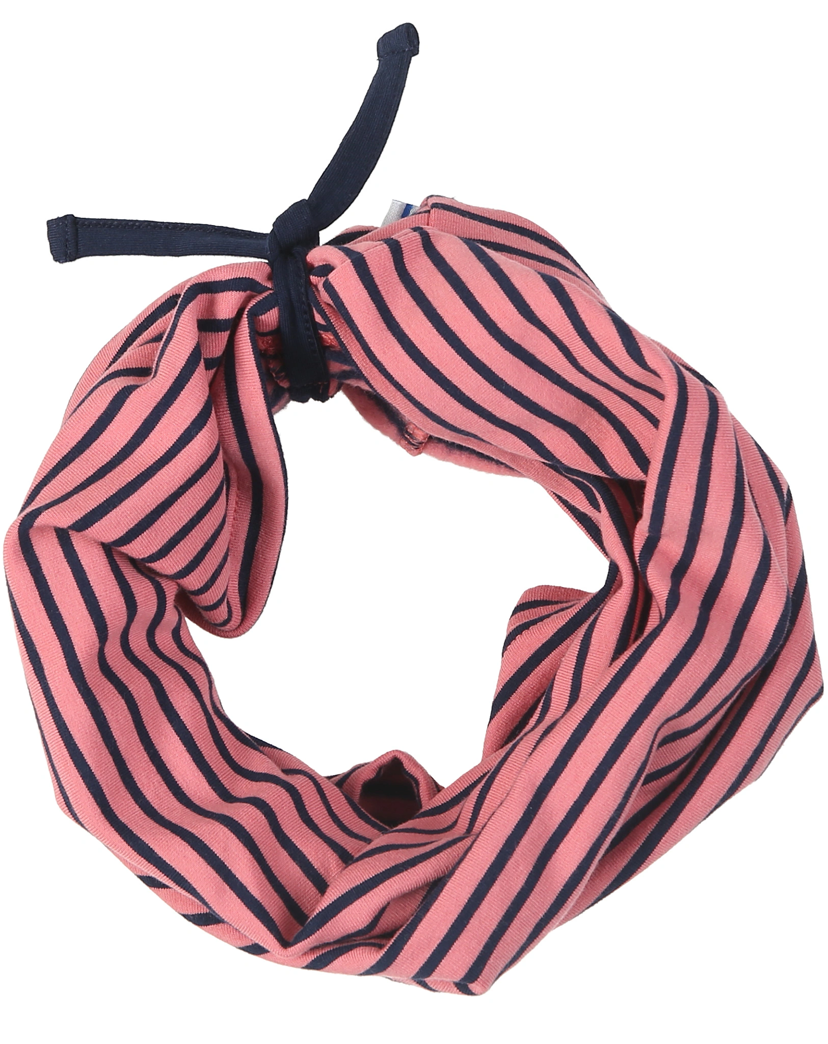 Jersey-Schlauchschal TUNNELI TWIST in rose/navy