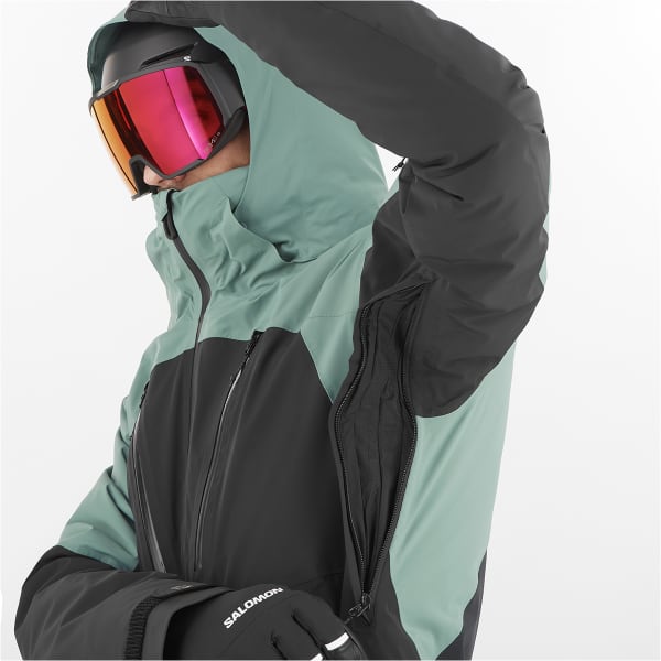 Veste de ski SALOMON BRILLIANT JACKET DEEP BLACK/NORTH ATLA