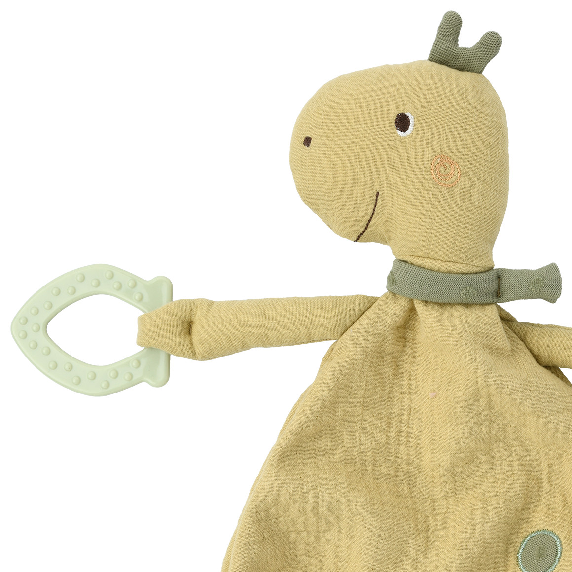 Topomini Baby Schmusetuch im Dino-Design hellgrün