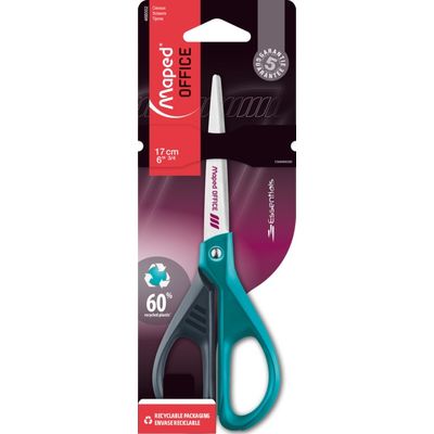 Maped - Ciseaux décorés Essentials Green - 17 cm symétriques