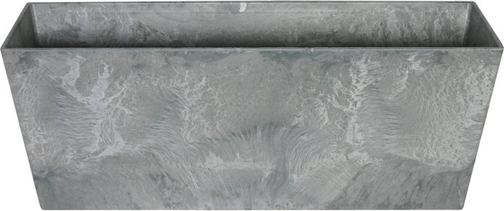 Artstone balkonbak Ella 37 x 17 cm grijs
