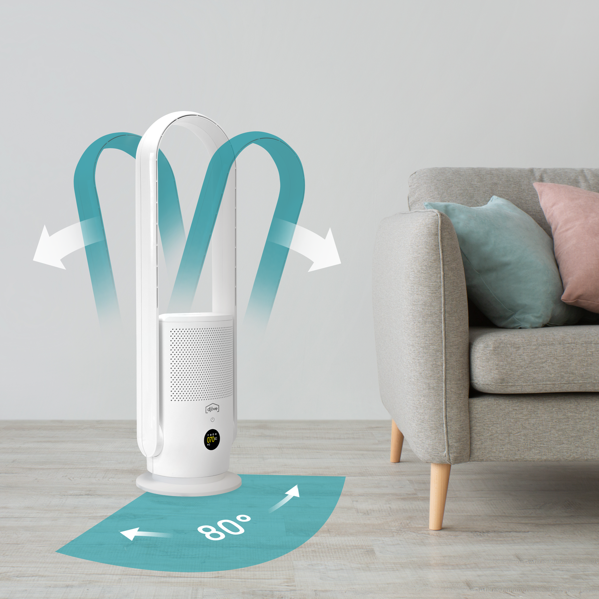 djive Flowmate ARC Casual 2in1 Fan and air purifier