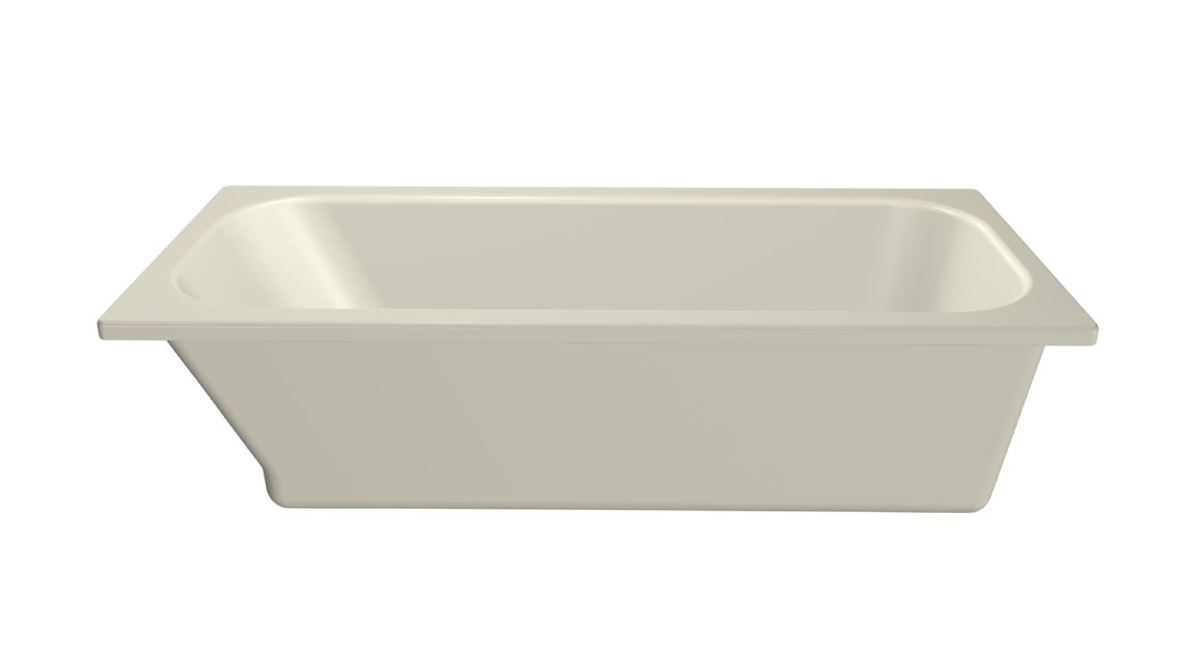 Xenz Aruba ligbad acryl 170x75x45cm zonder overloop wit pergamon