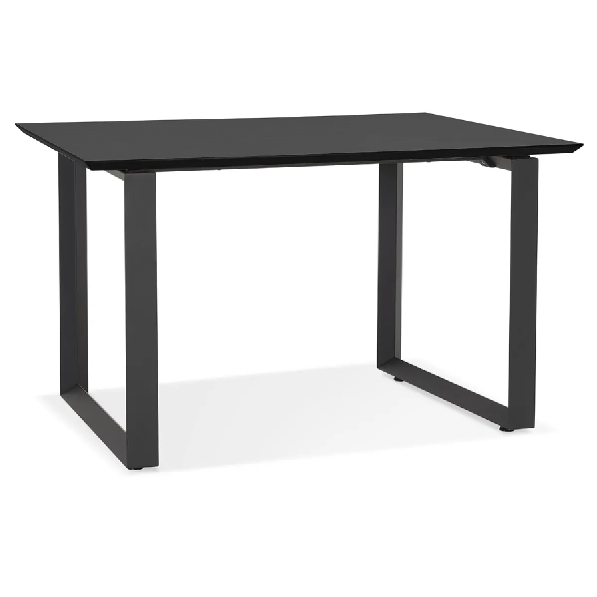 Alterego Bureau GIMINI bois/métal noir - 130x70 cm