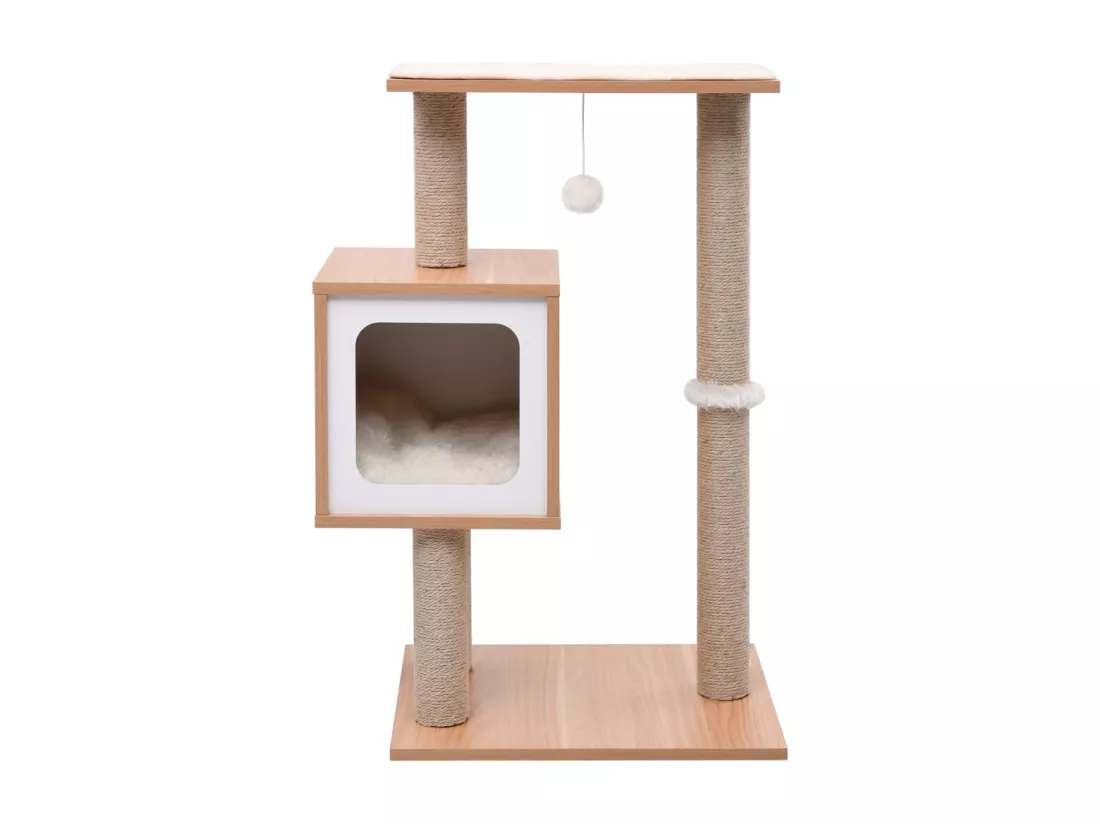 Arbre à chat avec tapis à gratter en sisal 82 cm