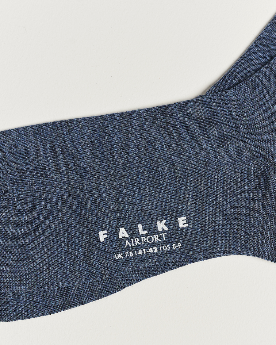 Falke Airport Socks Dark Blue Melange