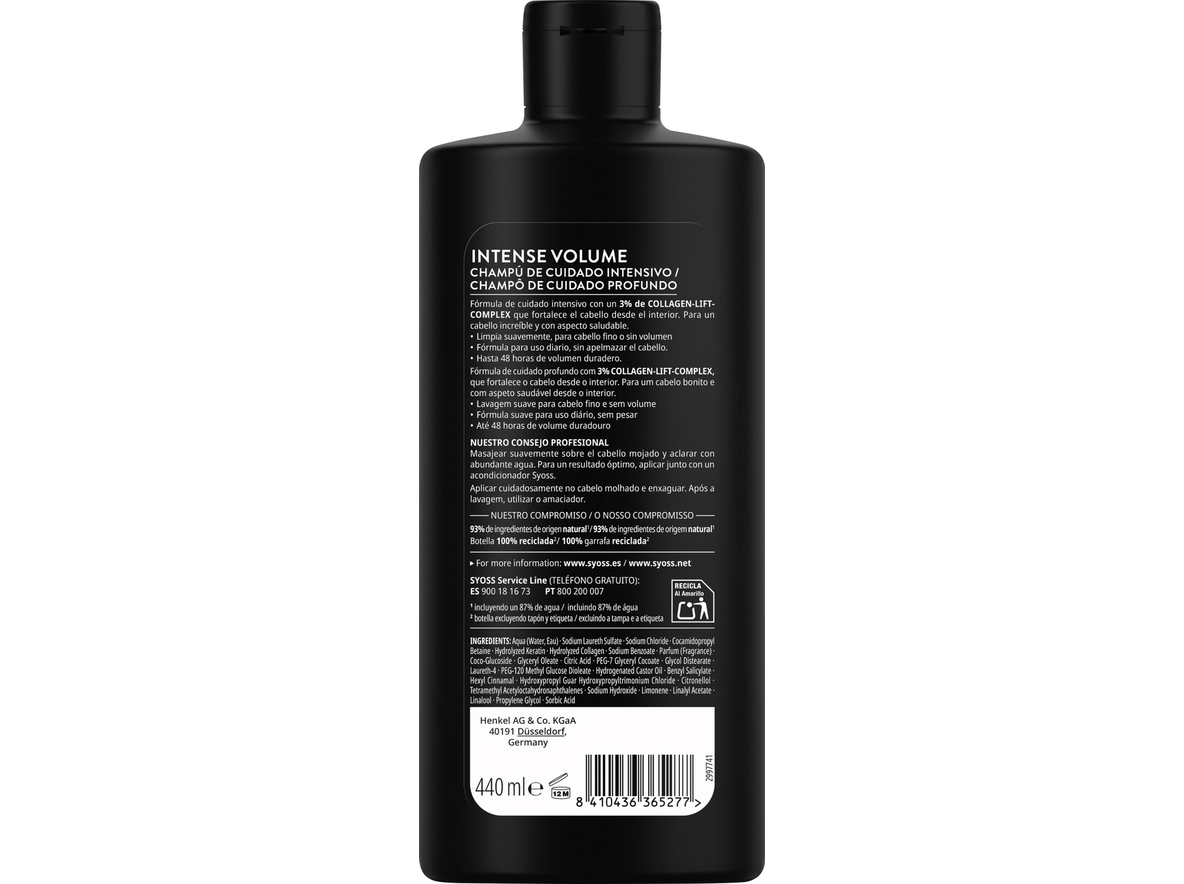 CHAMPÔ SYOSS VOLUME 440ML