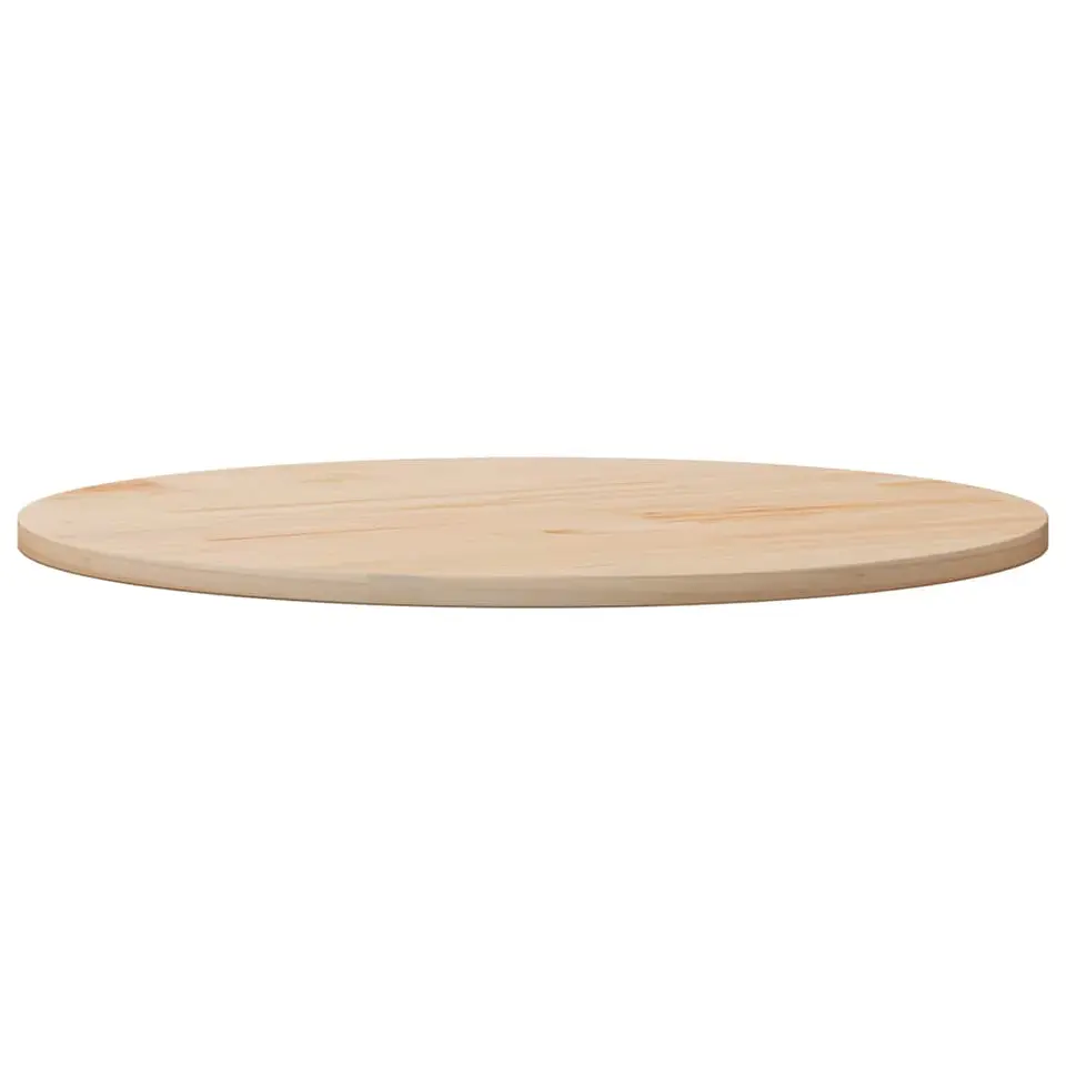 vidaXL - Tafelblad - Bruin - Grenenhout - Ø 80 x 2.5 cm