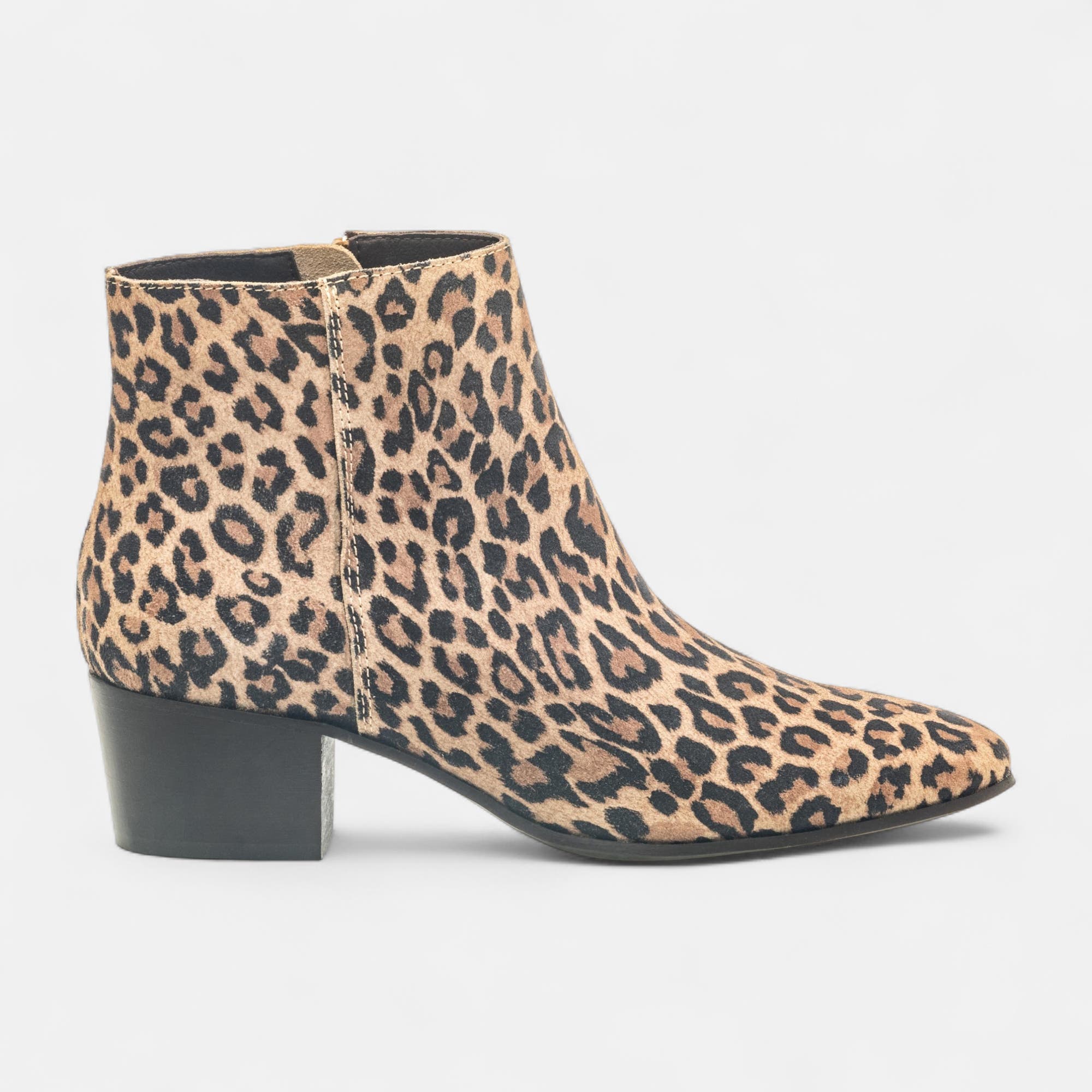 Bottines Femme en cuir cognac