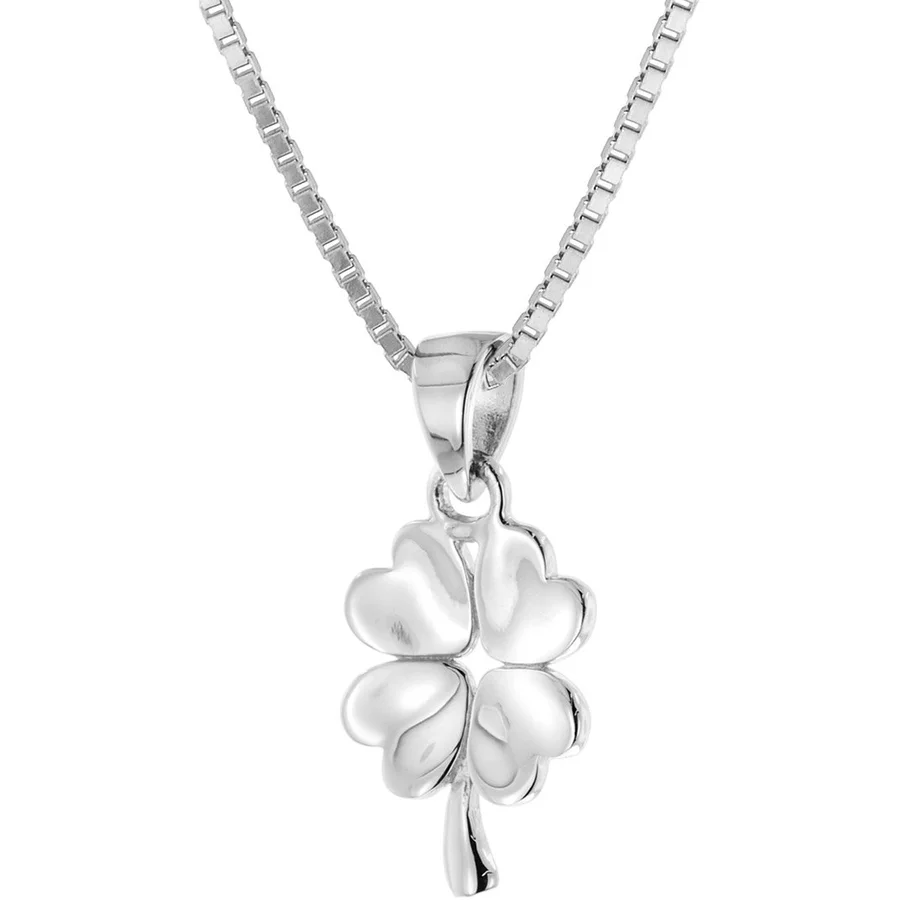 trendor Kinder-Halskette Silber 925 Collier mit Glücksbringer silver