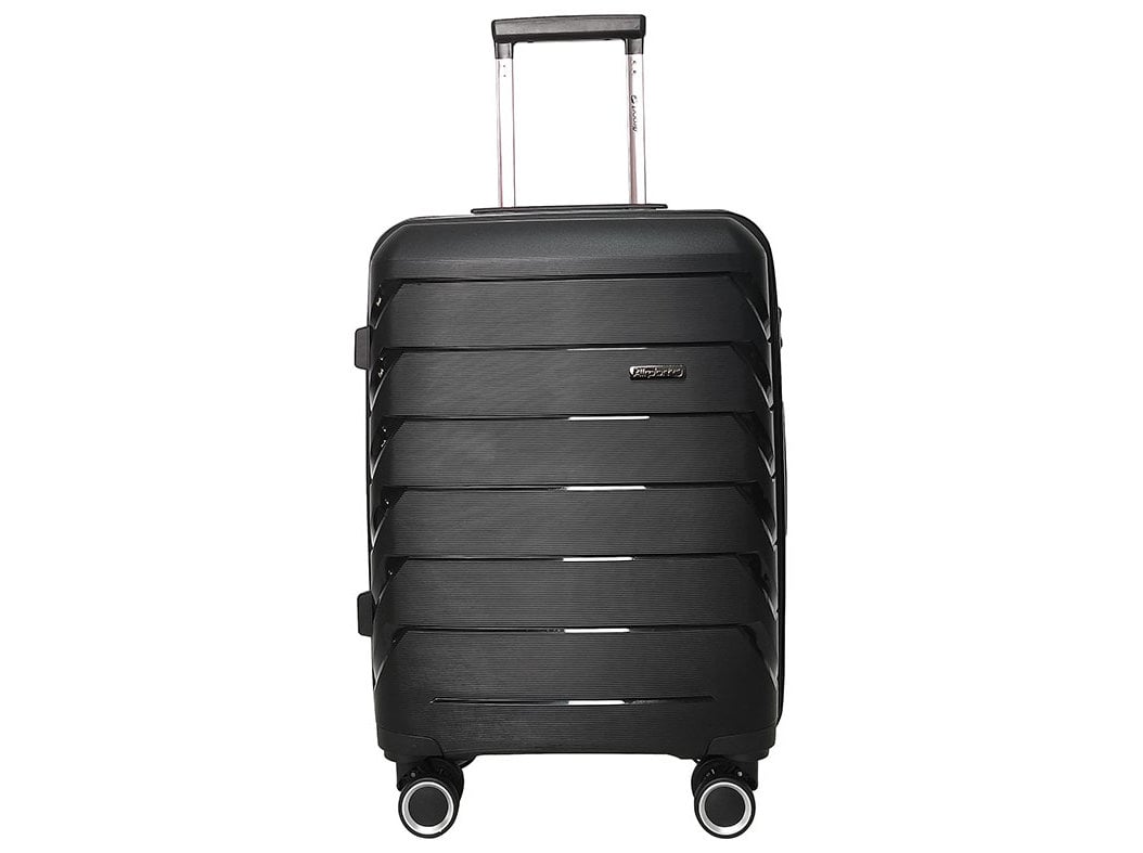 MALA DE CABINE RÍGIDA AIRPORT PRETO 8 RODAS 56X20X38CM