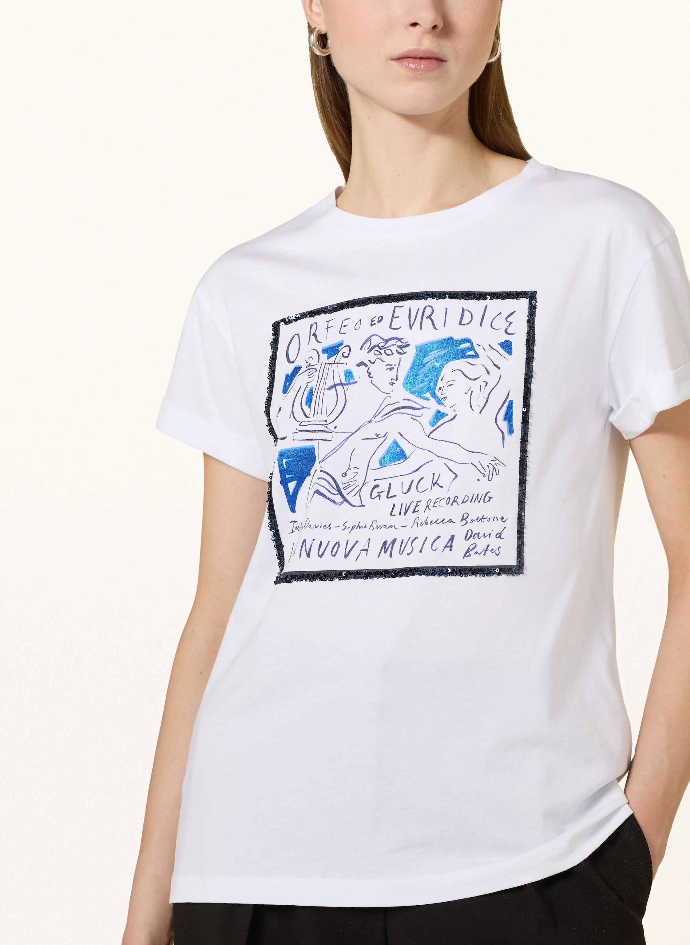 darling harbour T-Shirt mit Pailletten